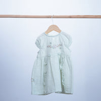 soft and light cotton dress for baby girl floral