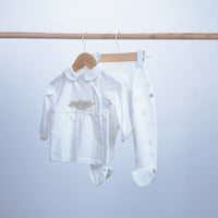 cotton long sleeve pyjamas set for baby girl