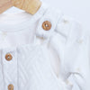 2 pieces salopette set palm design cotton for baby boy
