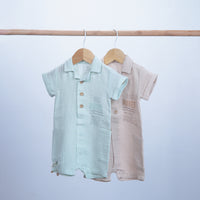 comfortable cotton summer romper for baby short sleeve