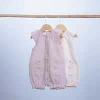 baby girl summer light romper with pockets