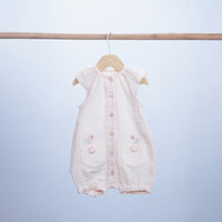 baby girl summer light romper with pockets