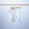 set of 2 pieces muslin light shirt and pant for baby boy