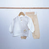set of 2 pieces muslin light shirt and pant for baby boy