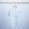 baby boy long sleeve overall blue safari style