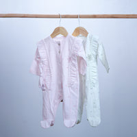 cotton baby overall long sleeve with hair band