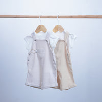 summer cotton salopette for baby boy