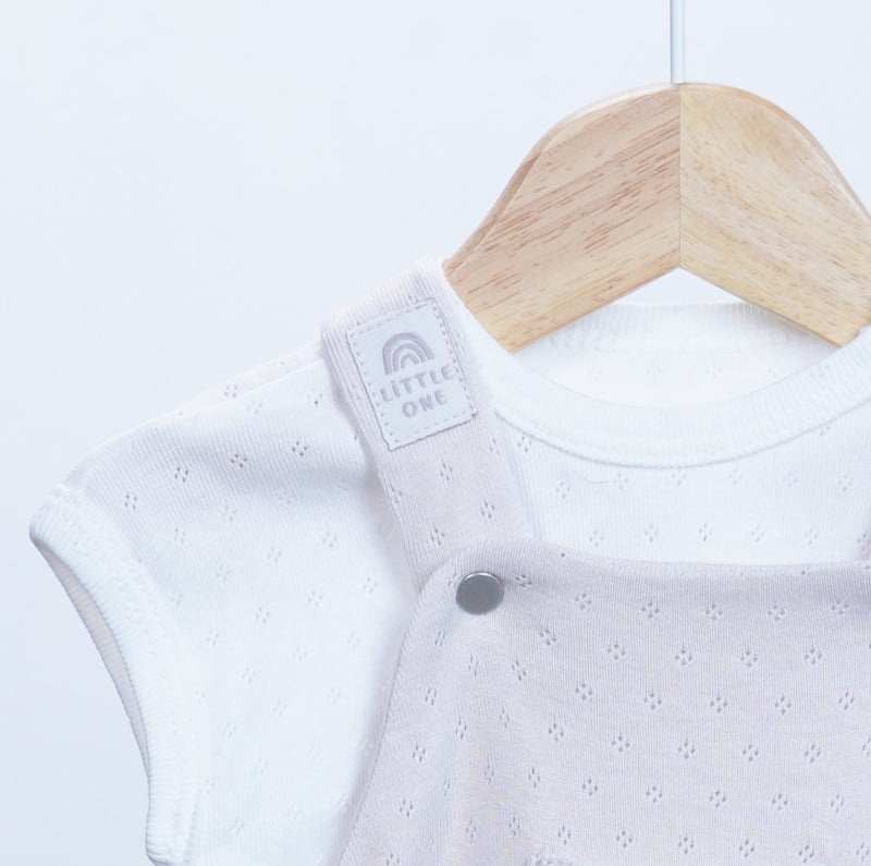 summer cotton salopette for baby boy