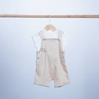 summer cotton salopette for baby boy