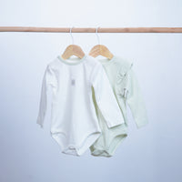 pack of 2 pieces bodysuits for baby girl long sleeve