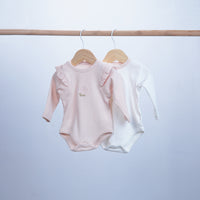 pack of 2 pieces bodysuits for baby girl long sleeve
