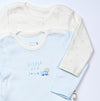pack of 2 bodysuits long sleeve baby boy