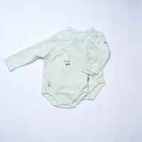 pack of 2 green bodysuits long sleeve baby boy