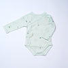 pack of 2 green bodysuits long sleeve baby boy