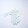 pack of 2 bodysuits long sleeve blue  baby boy