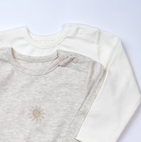 pack of 2 bodysuits long sleeve sun baby
