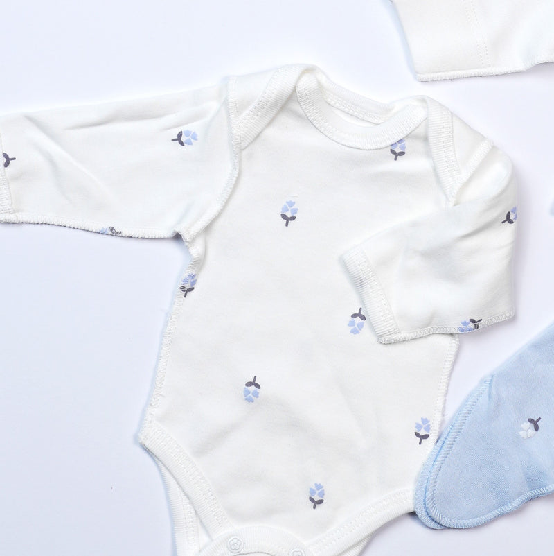 premature baby set of 4 pieces floral