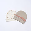 newborn baby girl cotton mashroom hats  2 pcs