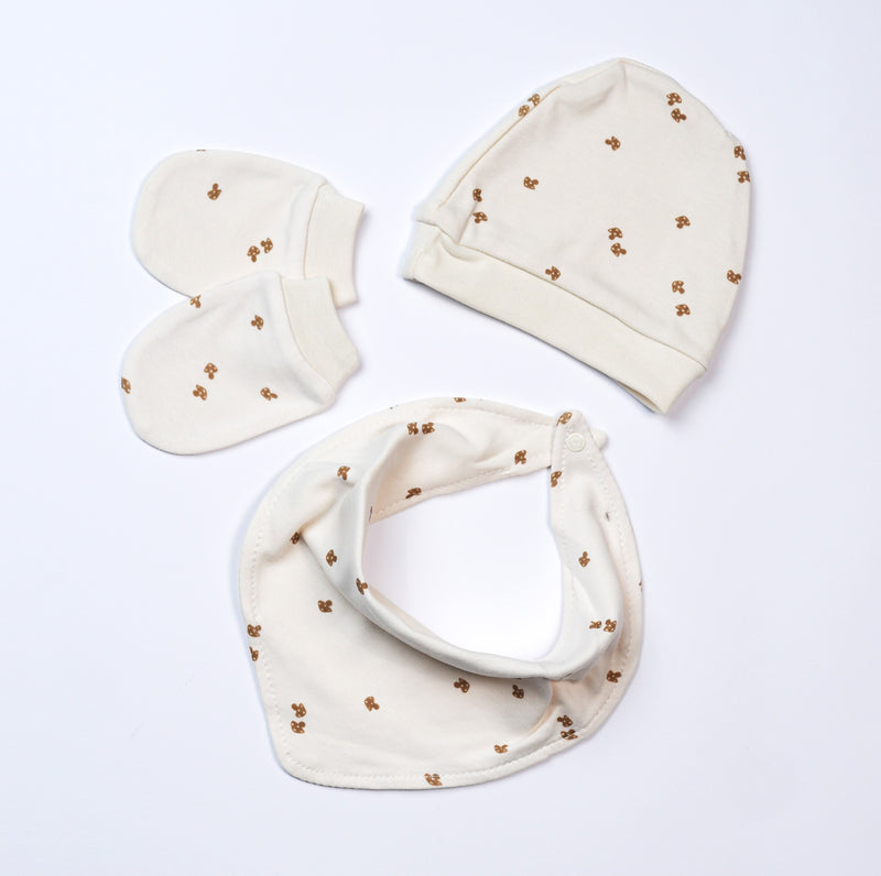 cotton baby bibs mashroom  2 pcs