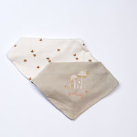 cotton baby bibs mashroom  2 pcs