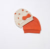 newborn baby cotton hats peach 2 pcs