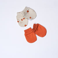 baby scratch gloves peach 2pcs