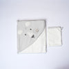 dog hooded cotton baby towel with gloves