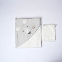 dog hooded cotton baby towel with gloves