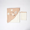 dog hooded cotton baby towel with gloves