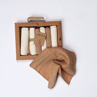 7 pieces muslin washcloths for baby