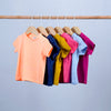 short sleeve baby t-shirt with buttons