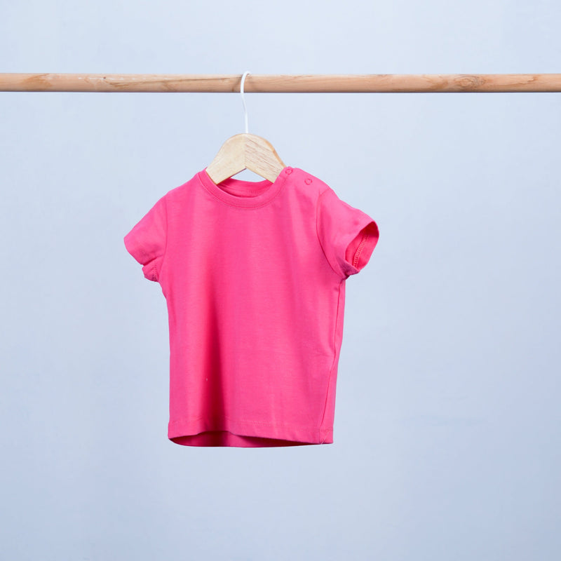 short sleeve baby t-shirt with buttons