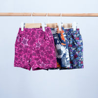 basic cut practical short for girl floral