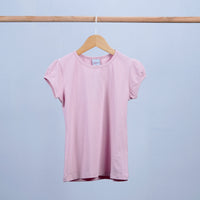 basic round neck cotton t-shirt for girl