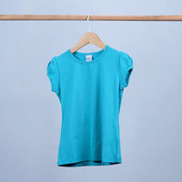 basic round neck cotton t-shirt for girl
