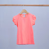 basic round neck cotton t-shirt for toddler girl