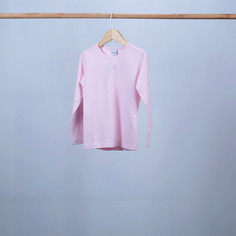 basic cotton sweatshirt long sleeve and round neck unisex
