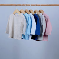 baby sweatshirt with buttons and round neck long sleeve