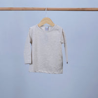 baby sweatshirt with buttons and round neck long sleeve