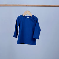 baby sweatshirt with buttons and round neck long sleeve
