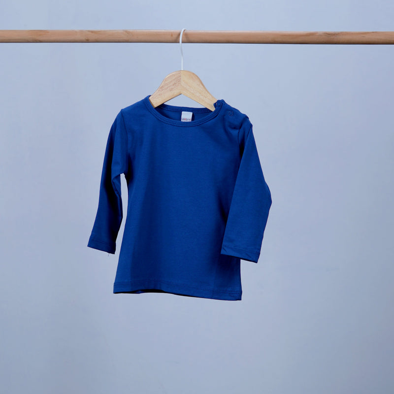 baby sweatshirt with buttons and round neck long sleeve