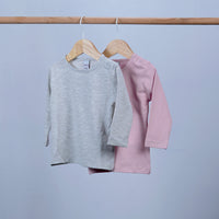 baby sweatshirt with buttons and round neck long sleeve