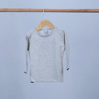 baby sweatshirt with buttons and round neck long sleeve