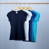 basic cotton girl t-shirt round neck
