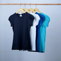 basic cotton girl t-shirt round neck