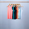 sleeveless basic t-shirt with racerback for girl