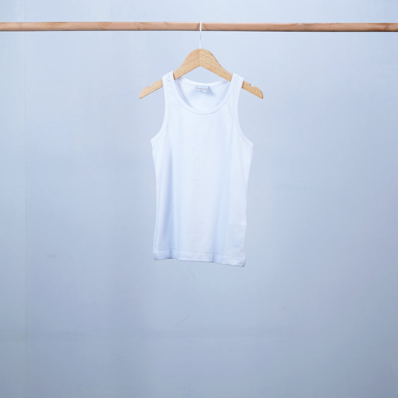 sleeveless basic t-shirt with racerback for girl