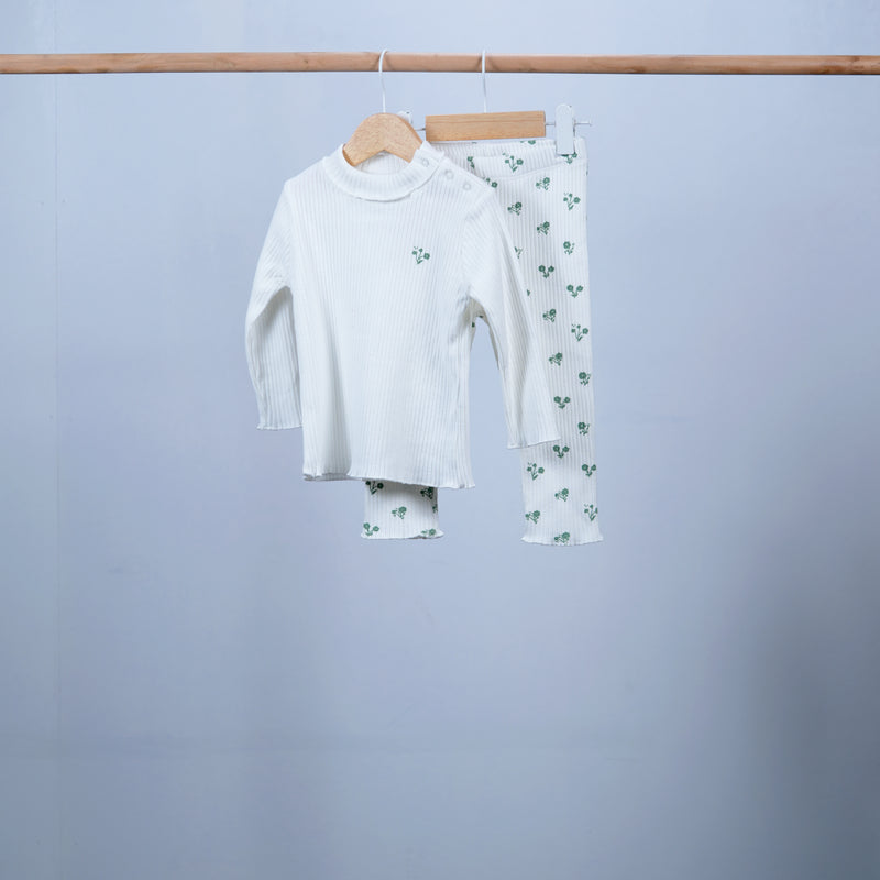 winter pyjamas high neck long sleeve for girl