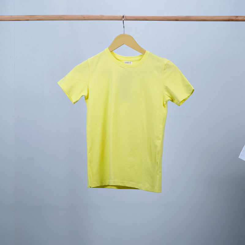 cotton basic t-shirt short sleeve