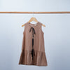 coffee dress sleeveless summer girl
